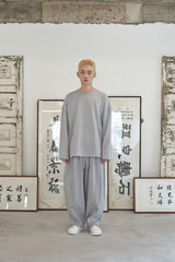 HEAVY-TERRY BALLOON SWEAT BOX TEE (Gray)