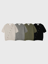 LMN Unbalanced Linen Round Knit Cardigan (4 colors)
