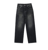 Bent brush wide denim