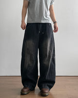 Block Panel Denim Pants
