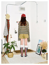 Striped Cat Ear Hoodie