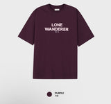 ルックリロードラウンレタリングオーバーサイズショートスリーブTシャツ
