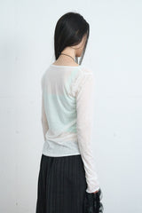 Hook Henry Neck Long Sleeve (Ivory)