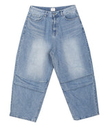 No.0674 C parachute denim wide PT