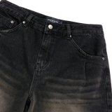 25SS ポイントロゴポケットデニムショートパンツ ブラック