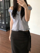 Flue Stripe Blouse (2 colors)
