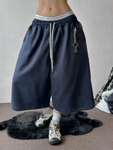 Loin Contrast Keyring Side Pintuck Bermuda Shorts 4 color