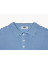 Summer Cool Plain Collar Short Sleeve Overfit Knit 8COLOR