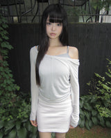 ビルジュン ディープUネック ロングスリーブ Tシャツ