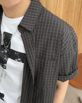Retin check short-sleeve shirt
