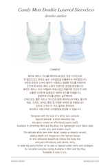 Candy Mint Double Layered Sleeveless (Two Piece) 