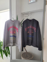 VENTIQUE ピグメントブラッドスウェットシャツ 2colors