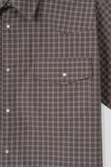Plaid Western Check Half Shirt (2color) (No.967)