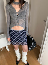 ドロシーチェックシフォンスカート