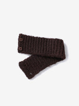 Muffler symbol knit set (Brown)