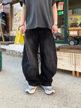 Ete Diagonal Curve Denim Pants 2C