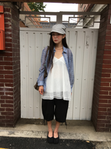 Kine Shirred Bermuda Pants (3color)