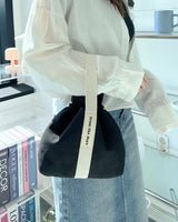 【MADE】Canvas Pouch Bag - Black