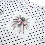 Polka Dot Spider Tee [White]