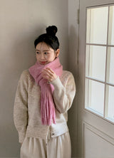#Fluffy Hairy Wide Scarf Muffler (11color)