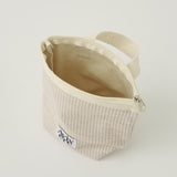 classic pouch_stripe handle beige