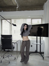 vintage purple gray pocket pants