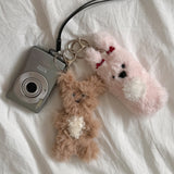 fluffy Hato keyring