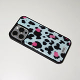 Soft Pop Leopard Phone Case Soft Blue (BK_Epoxy)