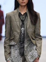 Printed City Suit
