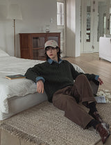 Kona basic three tuck wide pants