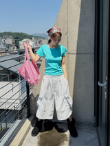 belted bermuda pants