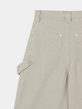 Carpenter capri cotton pants 3color