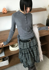 ドロップストラップ長袖Tシャツ