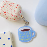 Love Coffee Time Keyring