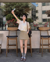 クラウパンチングショートスリーブシャツ