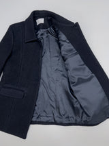 [wool95%] サンダーカラーウールハーフコート