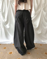 [ cotton fit ] ウォーブオーバーシャーリングポケットワイド pt