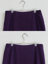 PLUM VEIL MIDI SKIRT