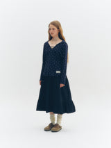 Floral Hoodie (Navy)