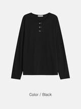 No.1407 HホックヘンリーネックT (4color)