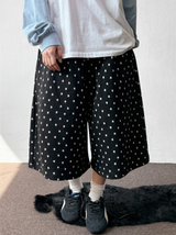 Toyd Blue Number Star Patch Tattoo Bermuda Shorts 2color