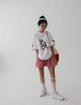 バニバニオーバーサイズフィット半袖Tシャツ