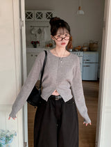 Classic Raglan Round Knit Cardigan (7color)
