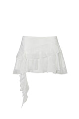 SWAN SKIRT white