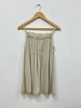 lace sleeveless shirt