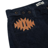 Wonky corduroy pants / Dark navy