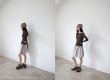 WHIPPING HAIR BAND & BEANIE (COCOA)