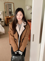Hazel Two Tone Half Mustang Jacket