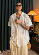 Punching 2collar knit shirt 3COLOR