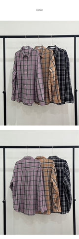 [S/S] Bless check overfit shirts (3color)